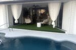 Lanai egg chairs by the pool — Canal Villa
