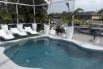 Pool deck under the screen enclosure